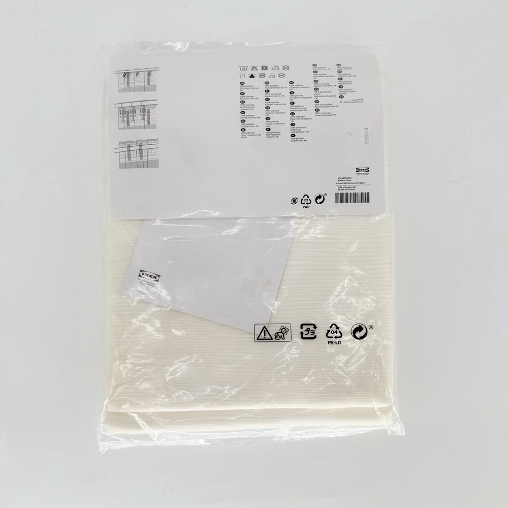 IKEA GJERTRUD Sheer Curtains White 57x98" Pair 2 Panels New - Picture 4 of 8
